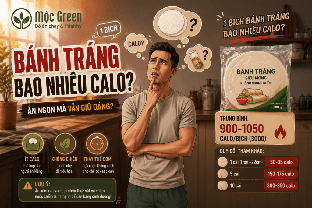 1 bịch bánh tráng bao nhiêu calo