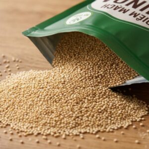 Hạt quinoa nhập khẩu giàu protein, chất xơ và khoáng chất, phù hợp chế độ ăn healthy, eat clean và giảm cân nhìn cận