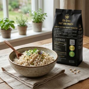 Hạt Barley Healthy Mộc Green 400g giúp đa dạng nguồn tinh bột lành mạnh trong bữa ăn hằng ngày.
