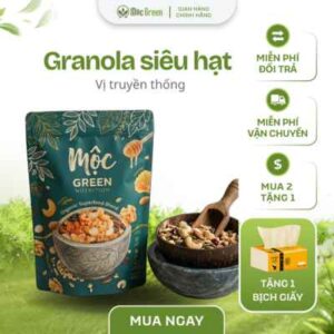 Granola Siêu Hạt Vị Truyền Thống Mộc Green