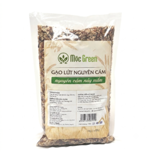 Gạo lứt nguyên cám bao 1kg của mộc green