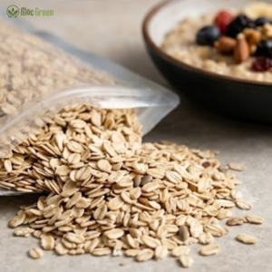 Yến Mạch Cán Dẹt Healthy Mộc Green nguyên chất thơm ngon, dễ chế biến và giàu dinh dưỡng cho mọi lứa tuổi