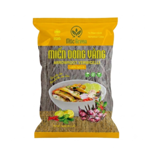 Miến Dong Vàng Nghệ Mộc Green 500g - Miến dong kết hợp tinh bột nghệ, màu sắc tự nhiên, giàu dinh dưỡng, thích hợp thực đơn eat clean.