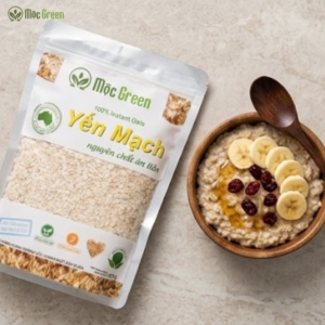 Yến Mạch Cán Dẹt Healthy Mộc Green - thực phẩm giàu chất xơ, phù hợp cho bữa sáng và lối sống lành mạnh