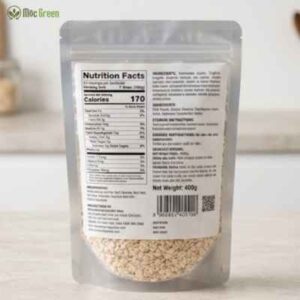 Sản phẩm Yến Mạch Cán Dẹt Mộc Green đóng gói tiện lợi, phù hợp cho người bận rộn và người tập thể thao