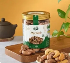 Hạt điều rang muối ăn cùng trà 