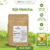 Hình ảnh bột Matcha Mocgreen nguyên chất 100% với màu xanh tự nhiên, bột siêu mịn, thích hợp pha Matcha Latte, trà Matcha, làm bánh và các món đồ uống healthy.