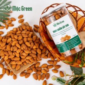 Hạnh nhân sấy chín nguyên hạt chất lượng cao.