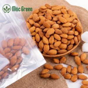 Hạnh nhân Mỹ sấy chín đóng túi zip tiện lợi cho người ăn healthy.
