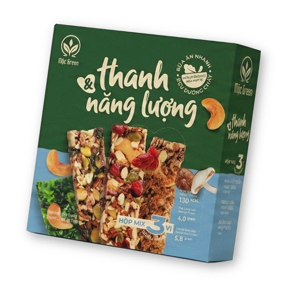 thanh năng lượng mộc green giúp bổ sung năng lượng trước và sau khi tập