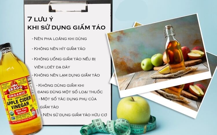 Sử dụng giấm táo đúng cách giúp tối ưu hiệu quả và đảm bảo an toàn.
