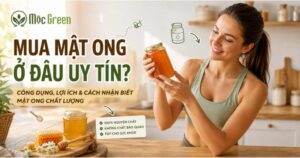 Mật ong nguyên chất Mộc Green – vị ngọt tự nhiên, thơm ngon, phù hợp kết hợp trong các món ăn và thức uống healthy mỗi ngày.