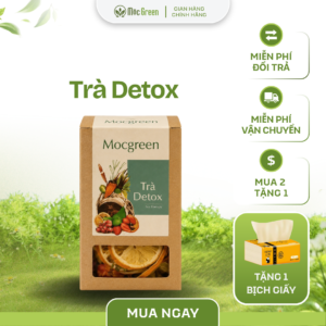 Trà Detox Mocgreen với trà trái cây sấy tự nhiên, hỗ trợ thanh lọc cơ thể